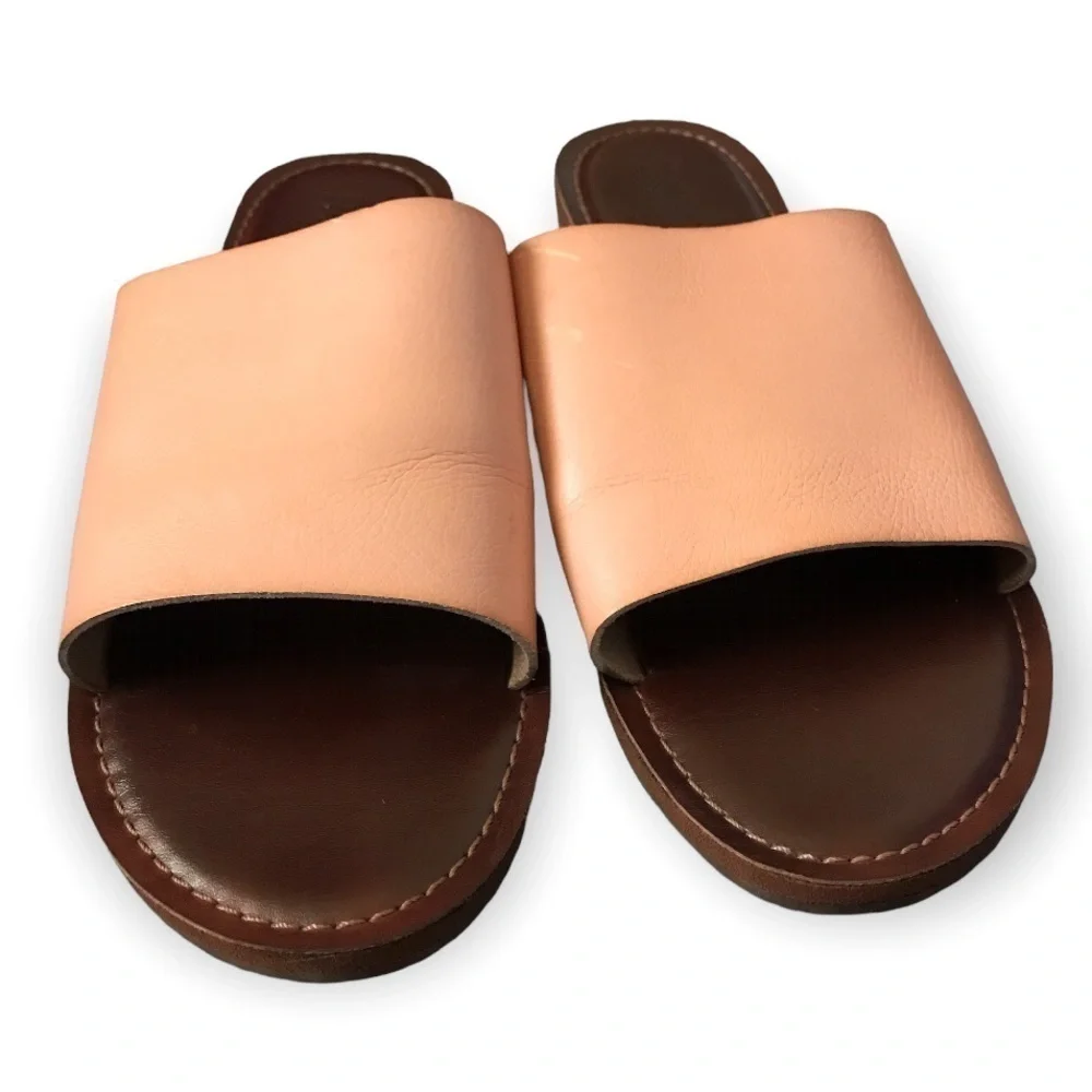 3/$15 Roxy peach slides/ flat sandals